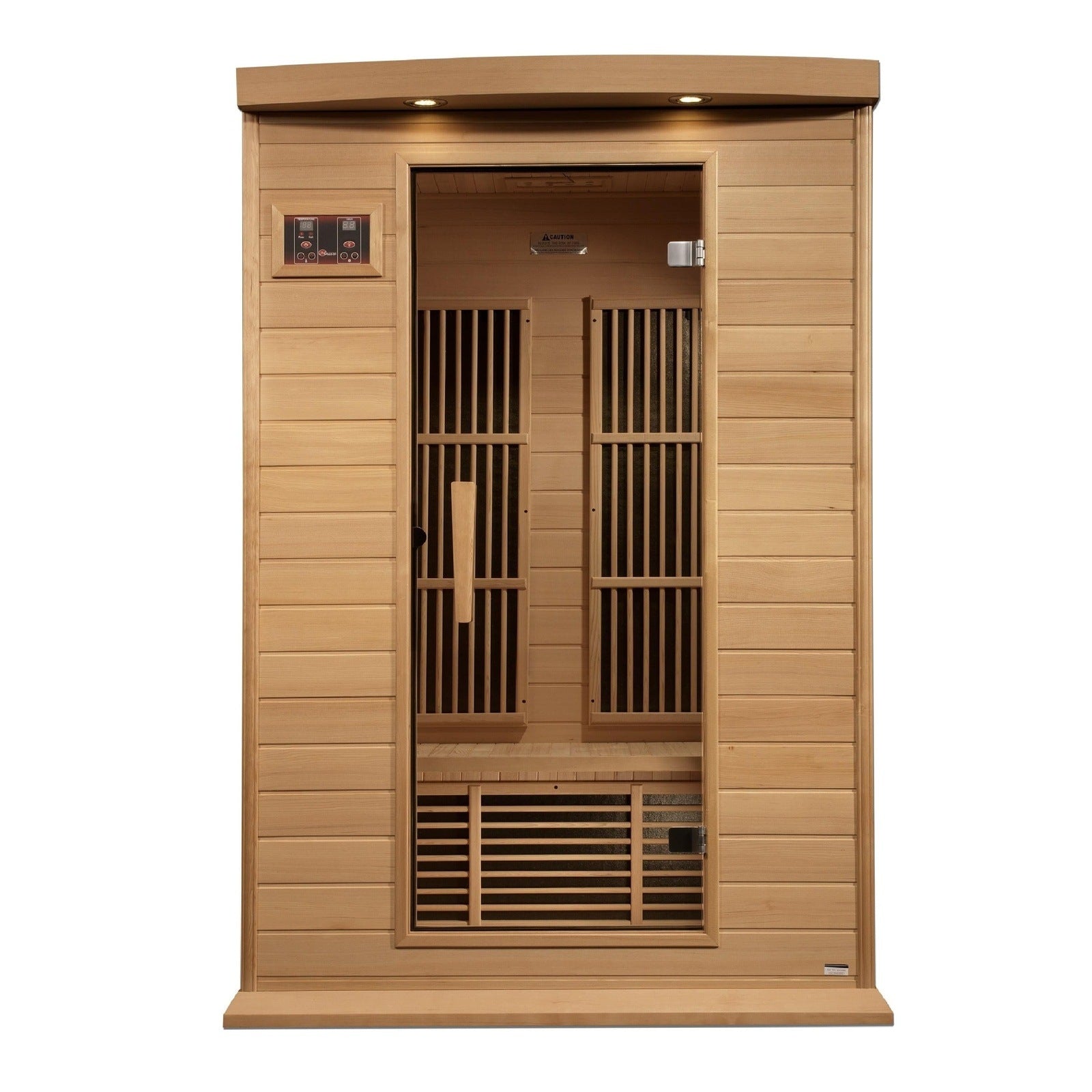 Maxxus 2-Person Near Zero EMF Under 2MG FAR Infrared Sauna Canadian Hemlock