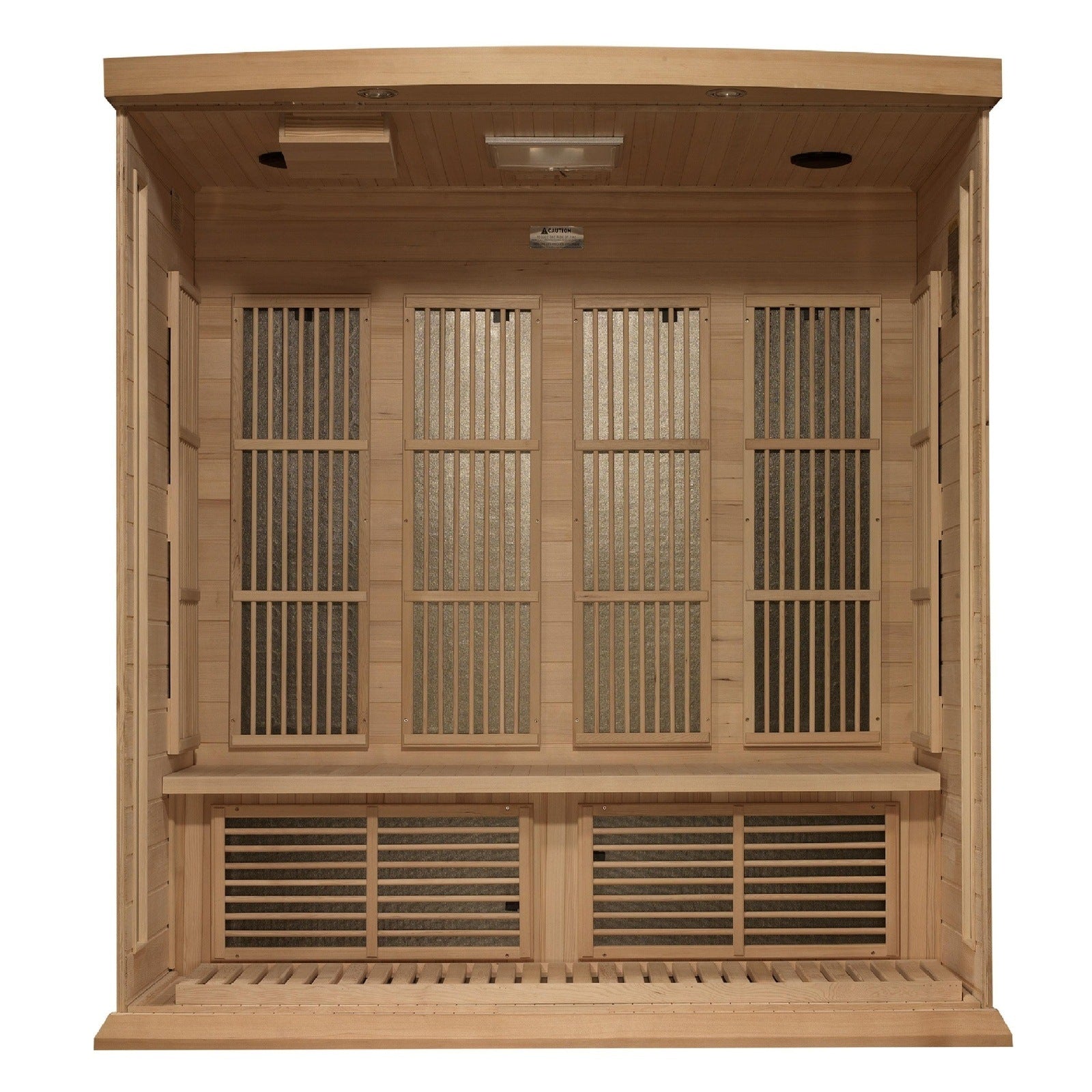 Maxxus 4-Person Low EMF Under 8MG FAR Infrared Sauna Canadian Hemlock