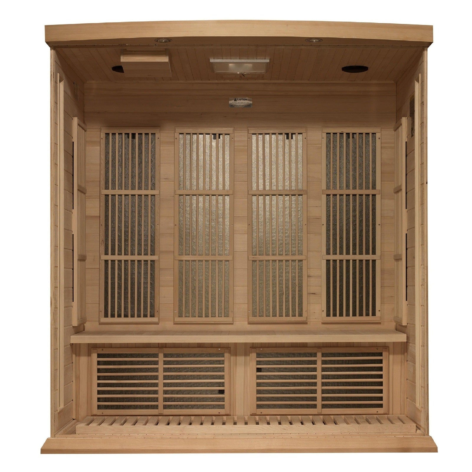 Maxxus 4-Person Low EMF Under 8MG FAR Infrared Sauna Canadian Red Cedar