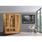 Maxxus Bellevue 3-Person Low EMF Under 8MG FAR Infrared Sauna Canadian Hemlock