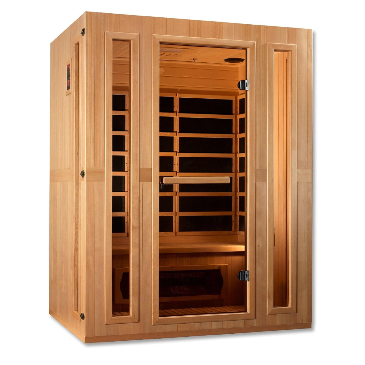 Maxxus Trinity 3-Person Low EMF Under 8MG FAR Infrared Sauna Canadian Hemlock