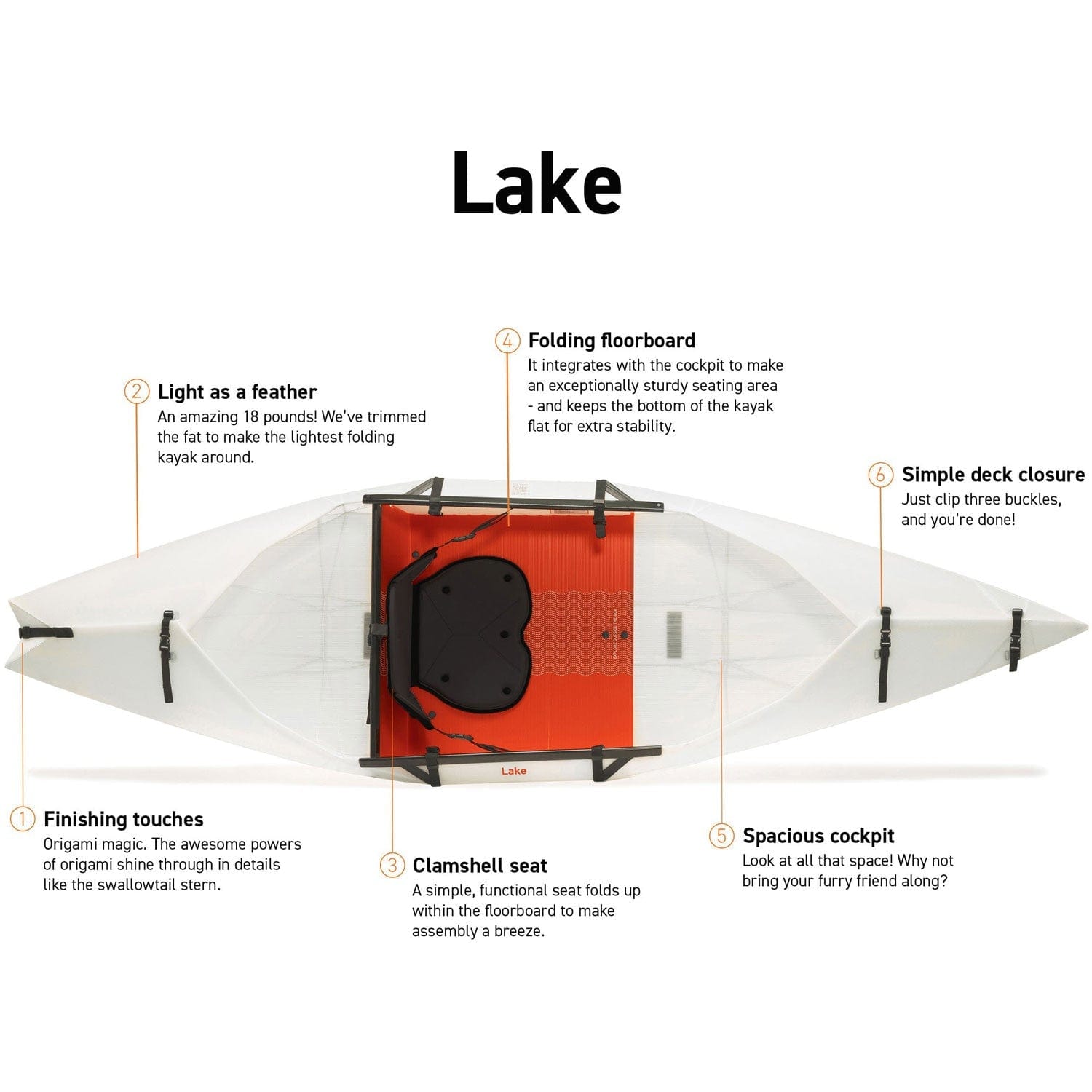 Oru Kayak Lake Folding Kayak - BIK_ORLAKE_23