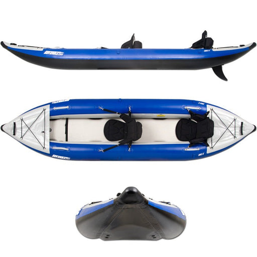 Sea Eagle Explorer 380X Inflatable Kayak Pro Carbon Tandem Package