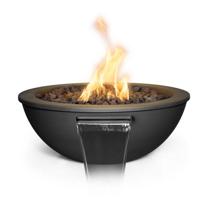 The Outdoor Plus OPT-RPCFW Sedona Powder Coated Fire and Water Bowl, 27-inch