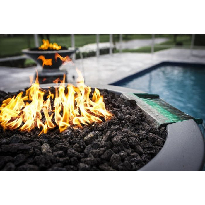 The Outdoor Plus OPT-RFW Cazo Concrete Fire and Water Bowl, 24-Inch - OPT-24RFW