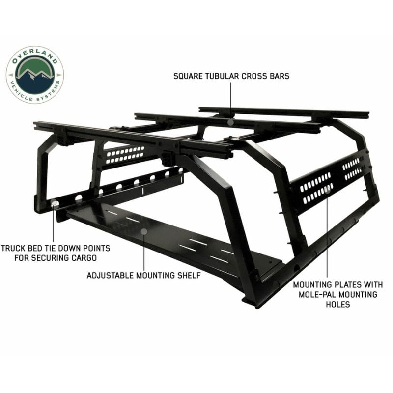 Overland Vehicle Systems Discovery Rack For Short Bed Trucks - 22030101