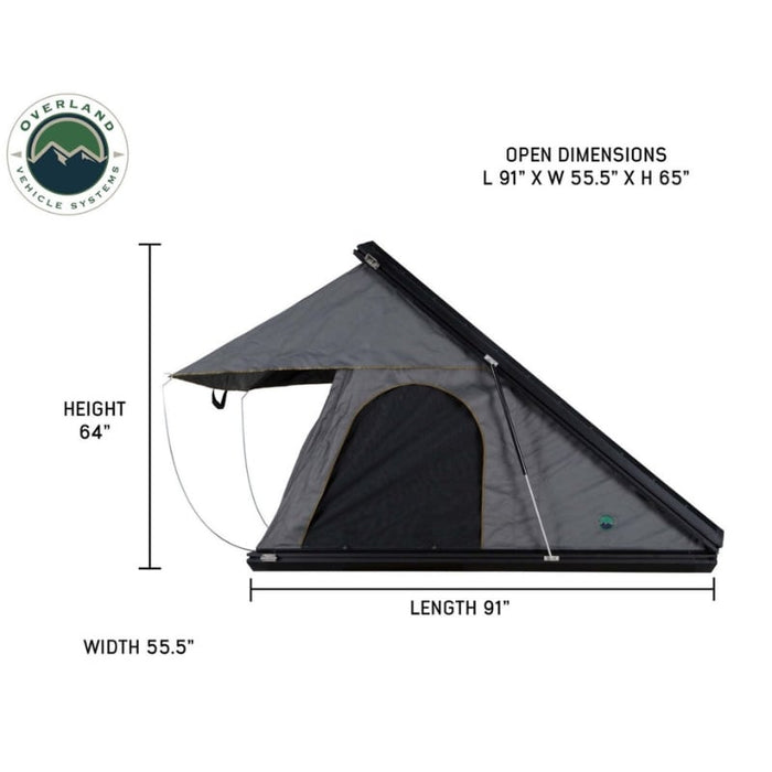 Overland Vehicle Systems Mamba 3 Clamshell Roof Top Tent - 18099901