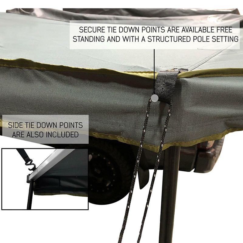 Overland Vehicle Systems Nomadic Awning 270 For Mid High Roofline Vans - 19519908