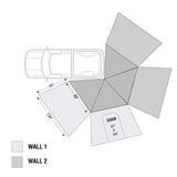 Overland Vehicle Systems Nomadic LT 270 Awning With Walls - 19579907