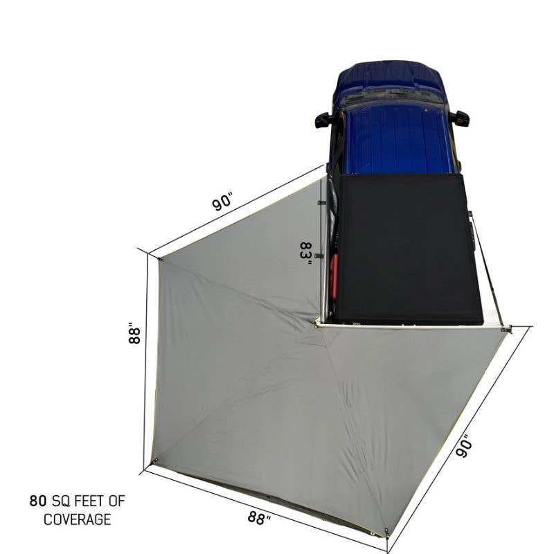 Overland Vehicle Systems Nomadic LT 270 Awning With Walls - 19579907