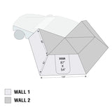 Overland Vehicle Systems Nomadic LT 270 Awning With Walls - 19579907