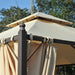 Outsunny 10' x 10' Steel Outdoor Garden Gazebo with Curtains - 84C-033