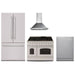 Hallman 4-Pc Kitchen Package w/ 48" Pro Range, 36" Free-Standing Refrigerator, 24" Dishwasher and 48" Hood Classico Black