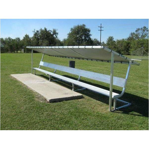 PEVO 21' Covered Bench with Backrest TBC-21