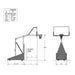 Porter 735 Competition Portable Basketball Hoop w/ 5' Boom 735050C