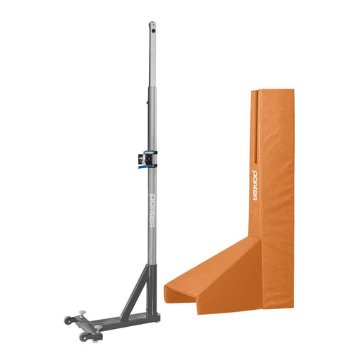 Porter Volleyball Powr Line Portable T-Base Standards With Pads