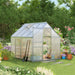 Outsunny 8' x 6' Aluminum Outdoor Greenhouse, Polycarbonate Walk-in Garden Greenhouse - 845-540V01SR