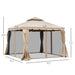 Outsunny 10' x 10' Two-Tier Outdoor Event Canopy - 84C-051