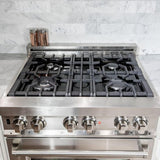 ZLINE 30 in. Professional Gas Burner, Electric Oven Stainless Steel Range, RA30