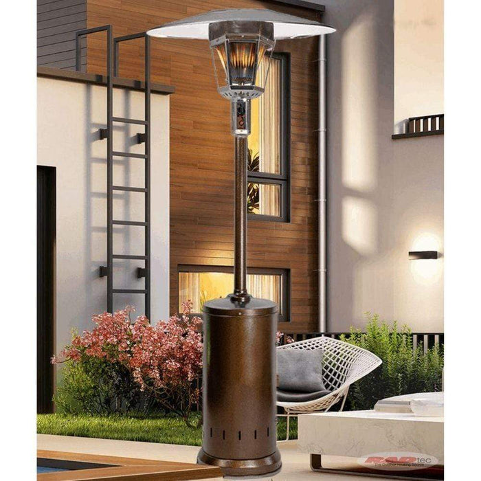 RADtec Real Flame 96-Inch Tall Antique Bronze Propane Patio Heater RF2-MT-ANT-BRZ