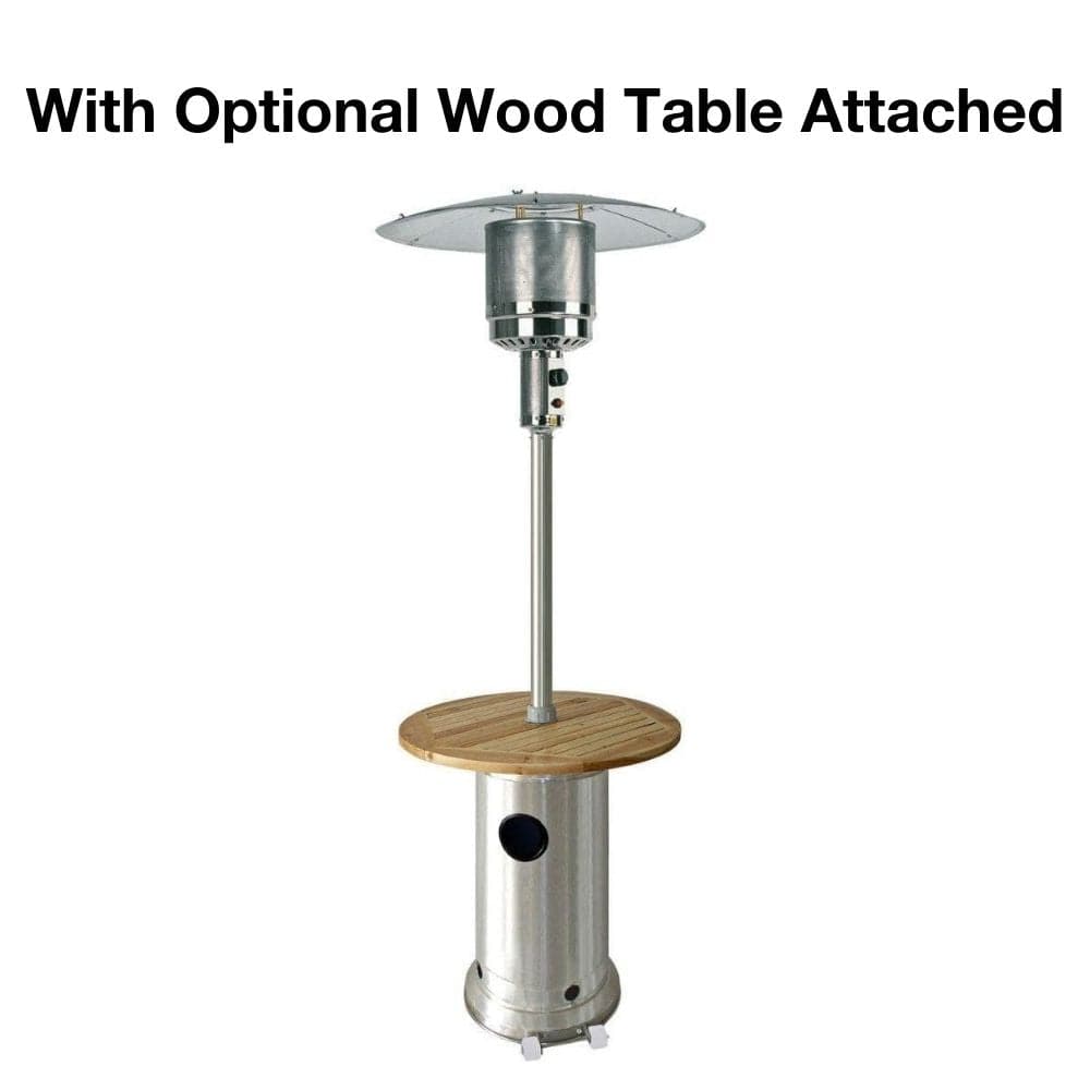 RADtec Real Flame 96-Inch Tall Stainless Steel Propane Patio Heater RF1-MT-STN-STL