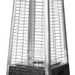 RADtec Tower Flame 89-Inch Tall Black & Grey Wicker Propane Patio Heater TF1-WK-BLK-GRY