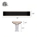 RADtec Design Series 72-Inch 3300W 220V Indoor/Outdoor Infrared Electric Heater