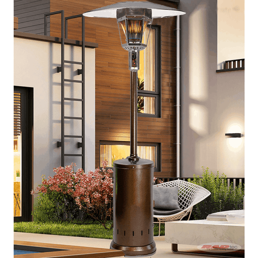 RADtec Real Flame 96-Inch Tall Antique Bronze Natural Gas Patio Heater 96-NTR-GAS-AB