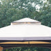 Outsunny 10' x 10' Outdoor Gazebo with Mesh Netting Sidewalls - 84C-151