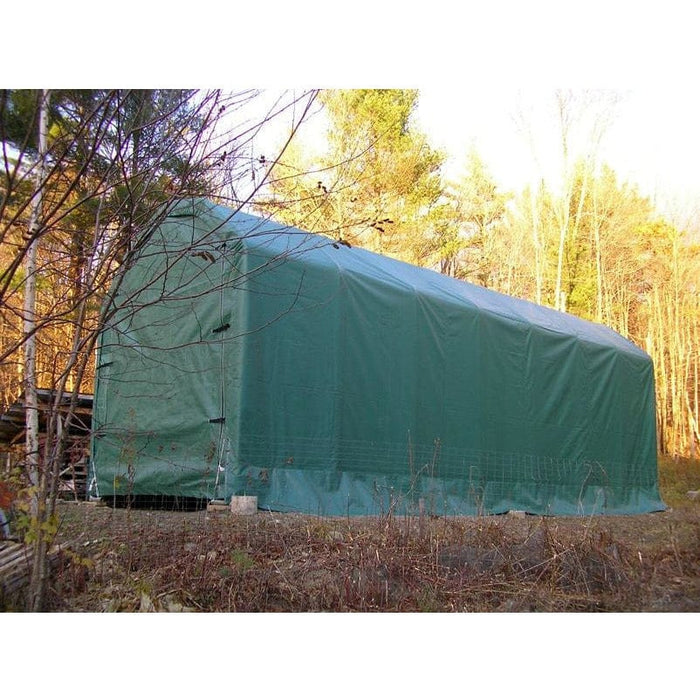 Rhino Shelter Instant Garage Extended Barn Style 12’W x 28’L x 12’H - PB122812BGN