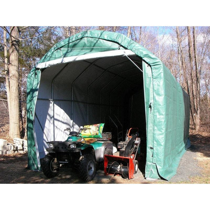 Rhino Shelter Instant Garage (Extended Barn Style) 12'W x 28'L x 12'H