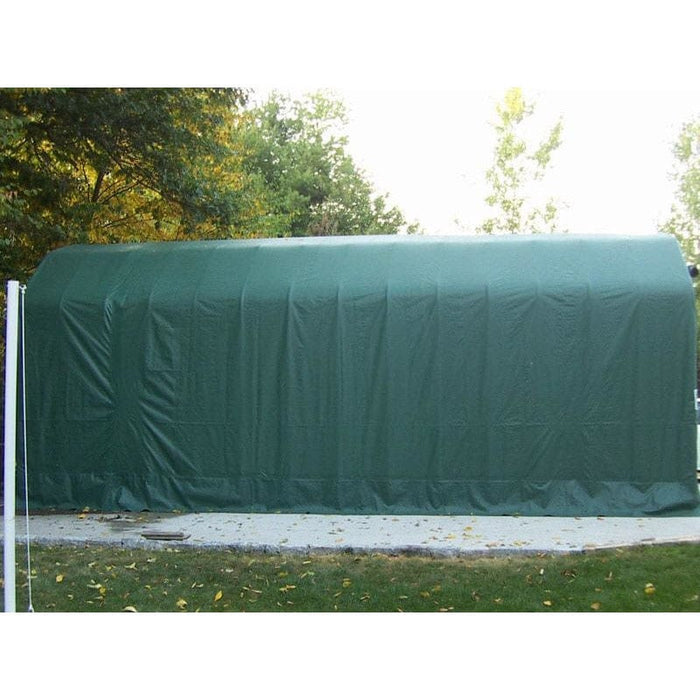 Rhino Shelter Instant Garage Extended Barn Style 12’W x 28’L x 12’H - PB122812BGN