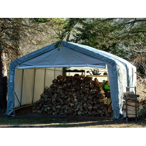 Rhino Shelter Storage Shed 12’W x 12’L x 8’H House Style - SH121208HGN