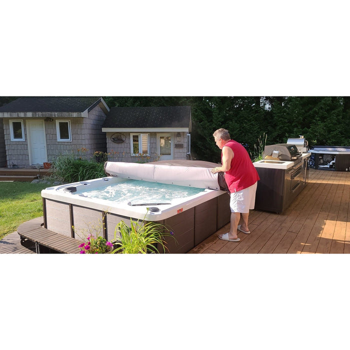 Canadian Spa Rolling Spa Cover - St Lawrence 16ft - Brown