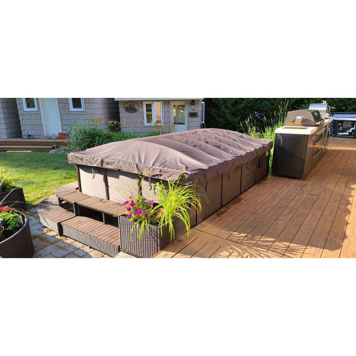 Canadian Spa Rolling Spa Cover - St Lawrence 20ft - Brown