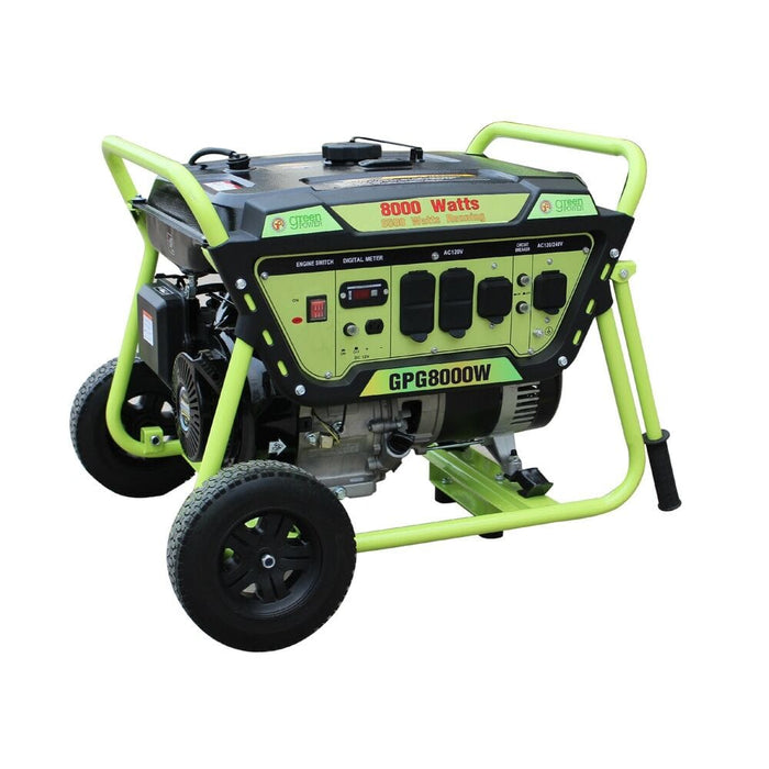 Green-Power America 8000/6500-Watt Gas Powered Portable Generator - GPG8000W