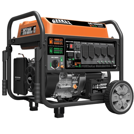GENMAX GM12000ED Dual Fuel Generator 9000W/10000W 50 Amp Electric Start with CO Detect New