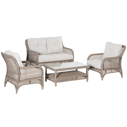 Outsunny 4 Piece Outdoor Patio Furniture Set - 860-218