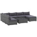 Outsunny 8 Piece Rattan Furniture Set, Outdoor Conversation Wicker Sofa Set - 860-227