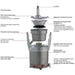Santos 28 Commercial Centrifugal Fruit and Vegetable Juice Extractor