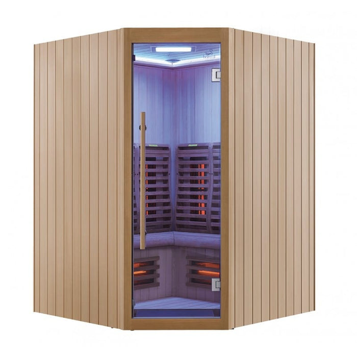 Sauna Hammam BOREAL® SIGNATURE 150C FULL SPECTRUM CORNER INFRARED SAUNA - 150X150X205 - MK51560063