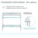 Swiss Madison Pierre 40 Single, Freestanding, Open Shelf, Chrome Metal Frame Bathroom Vanity - SM-BV73C - Backyard Provider