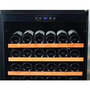 Smith and Hanks 166 Bottle Single Zone Wine Cooler, Smoked Black Glass Door - RW428SRG