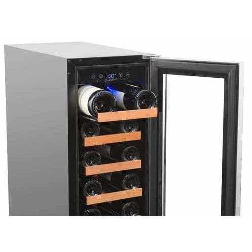 Smith and Hanks 19 Bottle Single Zone Wine Cooler, Stainless Steel Door Trim - RW58SR