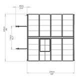 Palram - Snap & Grow 8' x 8' Greenhouse - Silver - HG8008