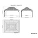 Sojag™ Mykonos II Gazebo Steel Roof with Mosquito Netting