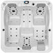 Sauna Hammam - ARCHIPEL® GT3 3-SEATER ELONGATED SPA PEARL WHITE - BALBOA THERAPEUTIC SPA 200X200 - MK53016000