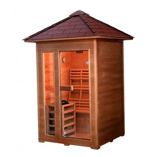 SunRay Bristow Outdoor 2 Person Traditional Steam Sauna - HL200D2