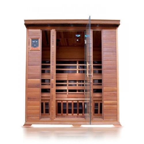 SunRay Sequoia Indoor 4 Person Far Infrared Sauna with Carbon Heater - HL400K