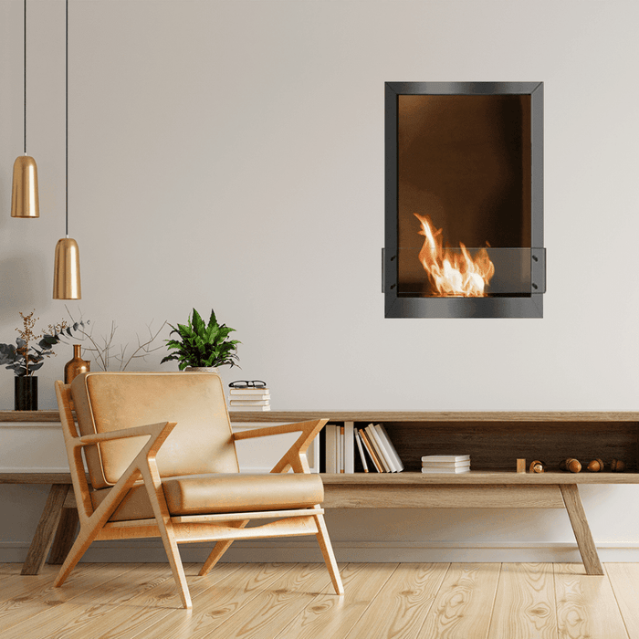 The Bio Flame 24-Inch Firebox SS Built-in Ethanol Fireplace